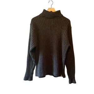 Chaps Ralph Lauren Womens Turtleneck‎ Sweater Speckled Knit Ribbed Size XL Thick